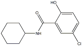 5-chloro-N-cyclohexyl-2-hydroxybenzamide 结构式