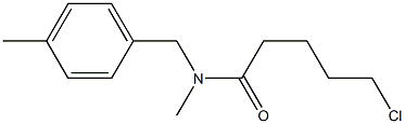 5-chloro-N-methyl-N-[(4-methylphenyl)methyl]pentanamide 结构式