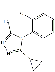5-cyclopropyl-4-(2-methoxyphenyl)-4H-1,2,4-triazole-3-thiol 结构式
