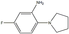 5-fluoro-2-(pyrrolidin-1-yl)aniline 结构式