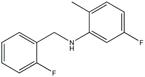 5-fluoro-N-[(2-fluorophenyl)methyl]-2-methylaniline 结构式