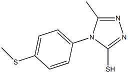 5-methyl-4-[4-(methylsulfanyl)phenyl]-4H-1,2,4-triazole-3-thiol 结构式