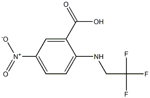 5-nitro-2-[(2,2,2-trifluoroethyl)amino]benzoic acid 结构式
