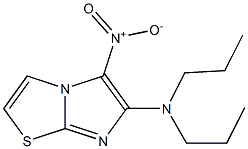 5-nitro-N,N-dipropylimidazo[2,1-b][1,3]thiazol-6-amine 结构式
