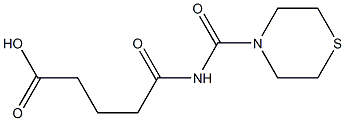 5-oxo-5-(thiomorpholin-4-ylcarbonylamino)pentanoic acid 结构式