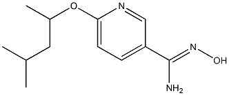 6-(1,3-dimethylbutoxy)-N'-hydroxypyridine-3-carboximidamide 结构式