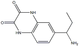 6-(1-aminopropyl)-1,2,3,4-tetrahydroquinoxaline-2,3-dione 结构式