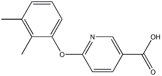 6-(2,3-dimethylphenoxy)nicotinic acid 结构式
