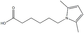 6-(2,5-dimethyl-1H-pyrrol-1-yl)hexanoic acid 结构式