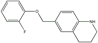 6-(2-fluorophenoxymethyl)-1,2,3,4-tetrahydroquinoline 结构式