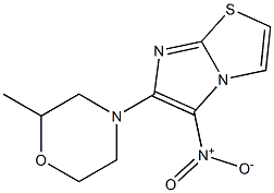 6-(2-methylmorpholin-4-yl)-5-nitroimidazo[2,1-b][1,3]thiazole 结构式