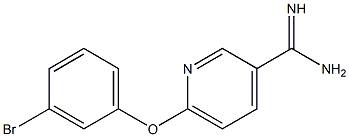 6-(3-bromophenoxy)pyridine-3-carboximidamide 结构式