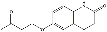 6-(3-oxobutoxy)-1,2,3,4-tetrahydroquinolin-2-one 结构式