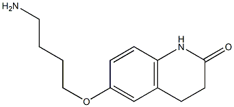 6-(4-aminobutoxy)-1,2,3,4-tetrahydroquinolin-2-one 结构式