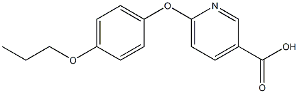 6-(4-propoxyphenoxy)pyridine-3-carboxylic acid 结构式