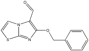 6-(benzyloxy)imidazo[2,1-b][1,3]thiazole-5-carbaldehyde 结构式