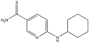 6-(cyclohexylamino)pyridine-3-carbothioamide 结构式