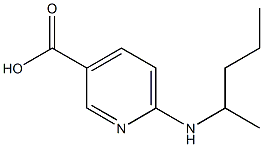 6-(pentan-2-ylamino)pyridine-3-carboxylic acid 结构式