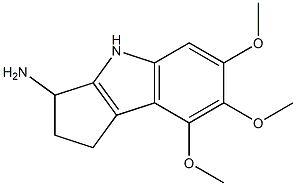 6,7,8-trimethoxy-1H,2H,3H,4H-cyclopenta[b]indol-3-amine 结构式