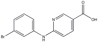 6-[(3-bromophenyl)amino]pyridine-3-carboxylic acid 结构式