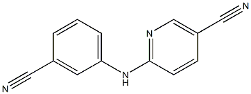 6-[(3-cyanophenyl)amino]nicotinonitrile 结构式