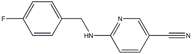 6-[(4-fluorobenzyl)amino]nicotinonitrile 结构式