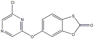 6-[(6-chloropyrazin-2-yl)oxy]-2H-1,3-benzoxathiol-2-one 结构式