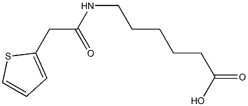6-[(thien-2-ylacetyl)amino]hexanoic acid 结构式