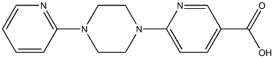 6-[4-(pyridin-2-yl)piperazin-1-yl]pyridine-3-carboxylic acid 结构式