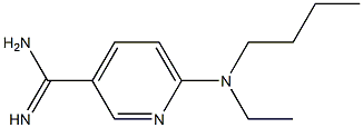 6-[butyl(ethyl)amino]pyridine-3-carboximidamide 结构式
