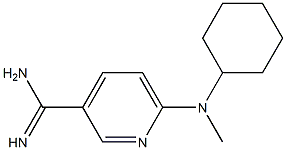 6-[cyclohexyl(methyl)amino]pyridine-3-carboximidamide 结构式