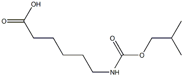 6-{[(2-methylpropoxy)carbonyl]amino}hexanoic acid 结构式