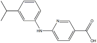 6-{[3-(propan-2-yl)phenyl]amino}pyridine-3-carboxylic acid 结构式