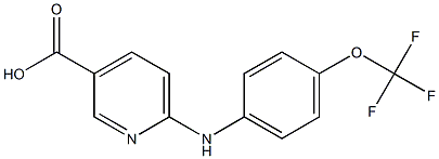 6-{[4-(trifluoromethoxy)phenyl]amino}pyridine-3-carboxylic acid 结构式