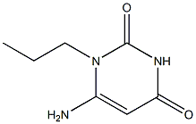 6-amino-1-propyl-1,2,3,4-tetrahydropyrimidine-2,4-dione 结构式