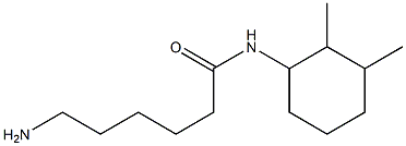 6-amino-N-(2,3-dimethylcyclohexyl)hexanamide 结构式