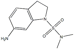 6-amino-N,N-dimethyl-2,3-dihydro-1H-indole-1-sulfonamide 结构式