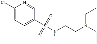 6-chloro-N-[2-(diethylamino)ethyl]pyridine-3-sulfonamide 结构式