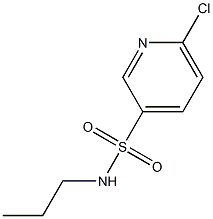 6-chloro-N-propylpyridine-3-sulfonamide 结构式