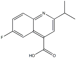 6-fluoro-2-(propan-2-yl)quinoline-4-carboxylic acid 结构式