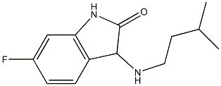 6-fluoro-3-[(3-methylbutyl)amino]-2,3-dihydro-1H-indol-2-one 结构式