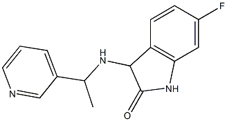 6-fluoro-3-{[1-(pyridin-3-yl)ethyl]amino}-2,3-dihydro-1H-indol-2-one 结构式