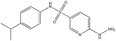 6-hydrazinyl-N-[4-(propan-2-yl)phenyl]pyridine-3-sulfonamide 结构式