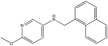 6-methoxy-N-(naphthalen-1-ylmethyl)pyridin-3-amine 结构式