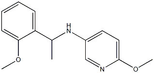 6-methoxy-N-[1-(2-methoxyphenyl)ethyl]pyridin-3-amine 结构式