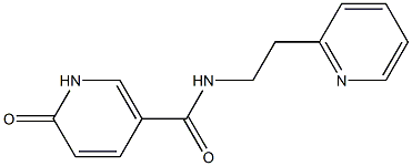 6-oxo-N-[2-(pyridin-2-yl)ethyl]-1,6-dihydropyridine-3-carboxamide 结构式