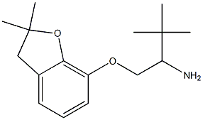 7-(2-amino-3,3-dimethylbutoxy)-2,2-dimethyl-2,3-dihydro-1-benzofuran 结构式