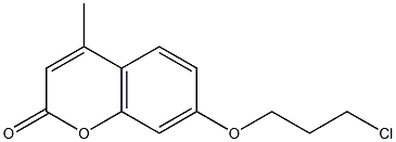 7-(3-chloropropoxy)-4-methyl-2H-chromen-2-one 结构式