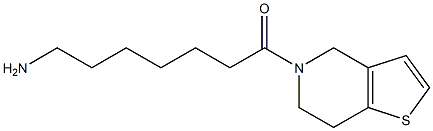 7-(6,7-dihydrothieno[3,2-c]pyridin-5(4H)-yl)-7-oxoheptan-1-amine 结构式