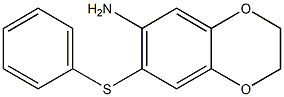 7-(phenylsulfanyl)-2,3-dihydro-1,4-benzodioxin-6-amine 结构式